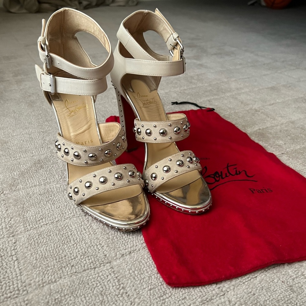 Christian Louboutin DecoDame Studded Sandal 38.5